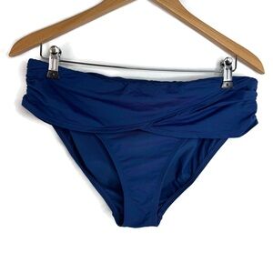 Bleu Rod Beattie Blue Sarong  Bikini Bottom size 12